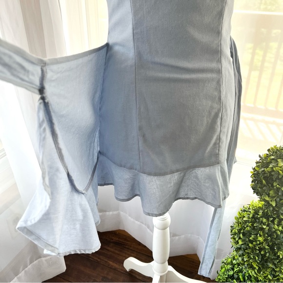 Princess Polly Cottage Hill Mini Dress Size 4 Baby Blue NWT - Picture 11 of 16